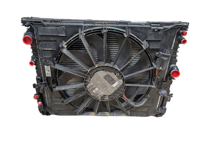 OEM BMW G12 750 G30 M550 Radiator Condenser Cooling Fan Shroud 1000W COMPLETE