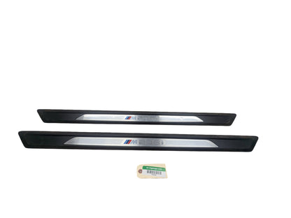 16-20 OEM BMW F22 F87 M2 Front Left Right Door Sills Scuff Plate Trim M SPORT