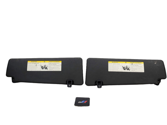 07-13 OEM BMW E70 X5 X5M Front Left Right Interior Sun Visor Black Pair SET