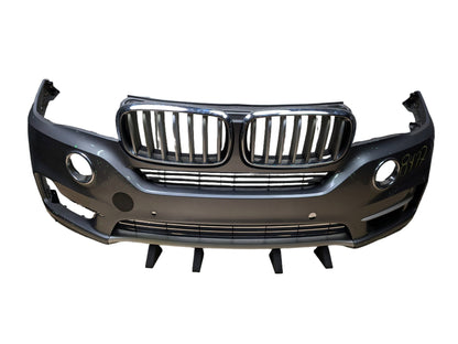 14-18 OEM BMW F15 X5 BASE Front Bumper Cover w/ Upper Grilles Gray A52 SPACEGRAU METALLIC (A52)