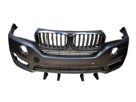 14-18 OEM BMW F15 X5 BASE Front Bumper Cover w/ Upper Grilles Gray A52 SPACEGRAU METALLIC (A52)