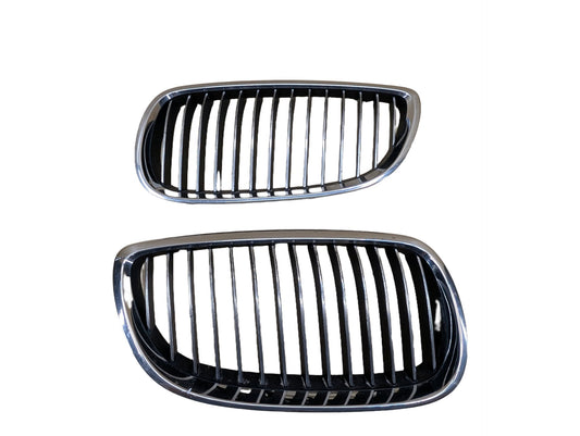 2007-2013 BMW 328i E93 Front Left Right Upper Bumper Cover Kidney Grilles SET 7157277