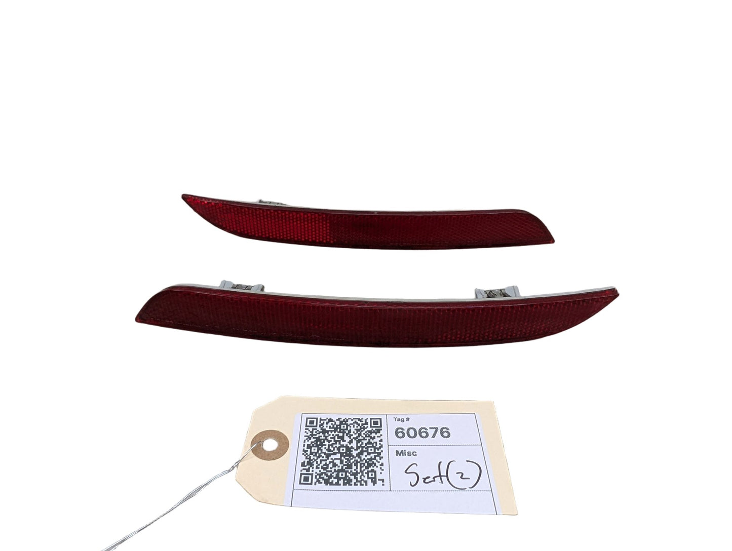 2011-2016 BMW 535i F10 Rear Left Right Bumper Reflectors SET 7203237