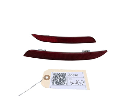 2011-2016 BMW 535i F10 Rear Left Right Bumper Reflectors SET 7203237