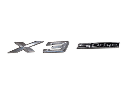 18-24 OEM BMW G01 X3 S Drive Rear Trunk Liftgate Badge Emblem Logo Letters