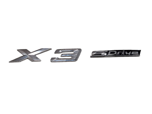 18-24 OEM BMW G01 X3 S Drive Rear Trunk Liftgate Badge Emblem Logo Letters