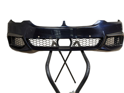 18-20 OEM BMW G30 530 540 M550 M SPORT Front Bumper Cover Panel w Grilles Black