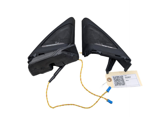 2014-2019 BMW 340 F34 Front Left Right Door Triangle Corner Speaker Assemblys SET 9226357