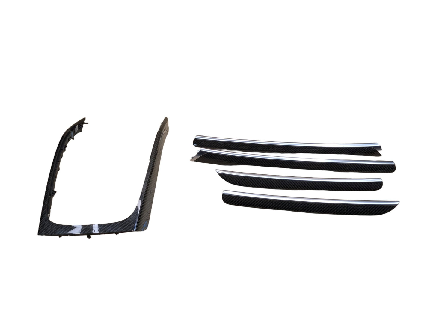 2011-2017 Audi RS5 Front Rear Center Console Door Interior Trim SET CARBON FIBER