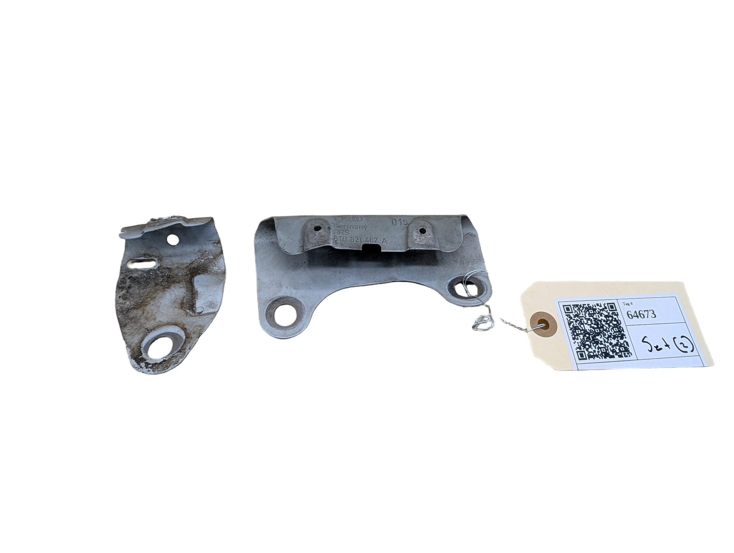 2011-2017 Audi RS5 8T Front Left Driver Fender Brackets SET 8T0821467A OEM
