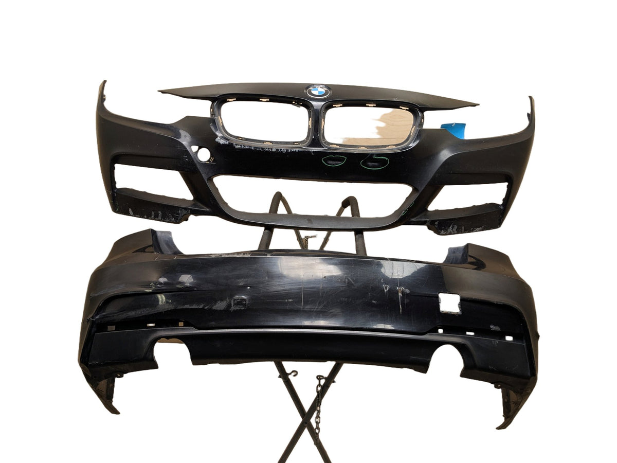 DAMAGE* 12-18 BMW 335i F30 Front & Rear Bumper Covers Pair OEM M SPORT