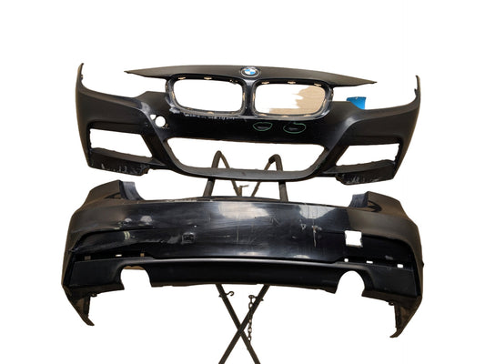 DAMAGE* 12-18 BMW 335i F30 Front & Rear Bumper Covers Pair OEM M SPORT