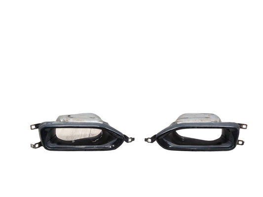 2016-2022 BMW 750i G12 Rear Left Right Exhaust Muffler Tips SET 8063168 OEM