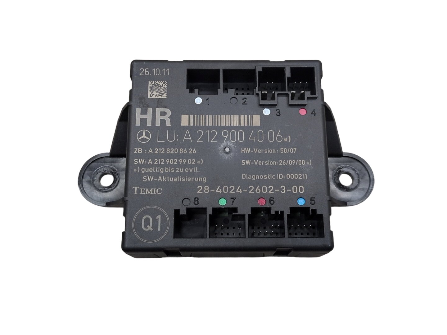 09-12 OEM Mercedes-Benz E550 W212 Rear Right Passenger Door Control Module