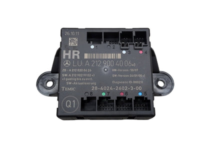 09-12 OEM Mercedes-Benz E550 W212 Rear Right Passenger Door Control Module