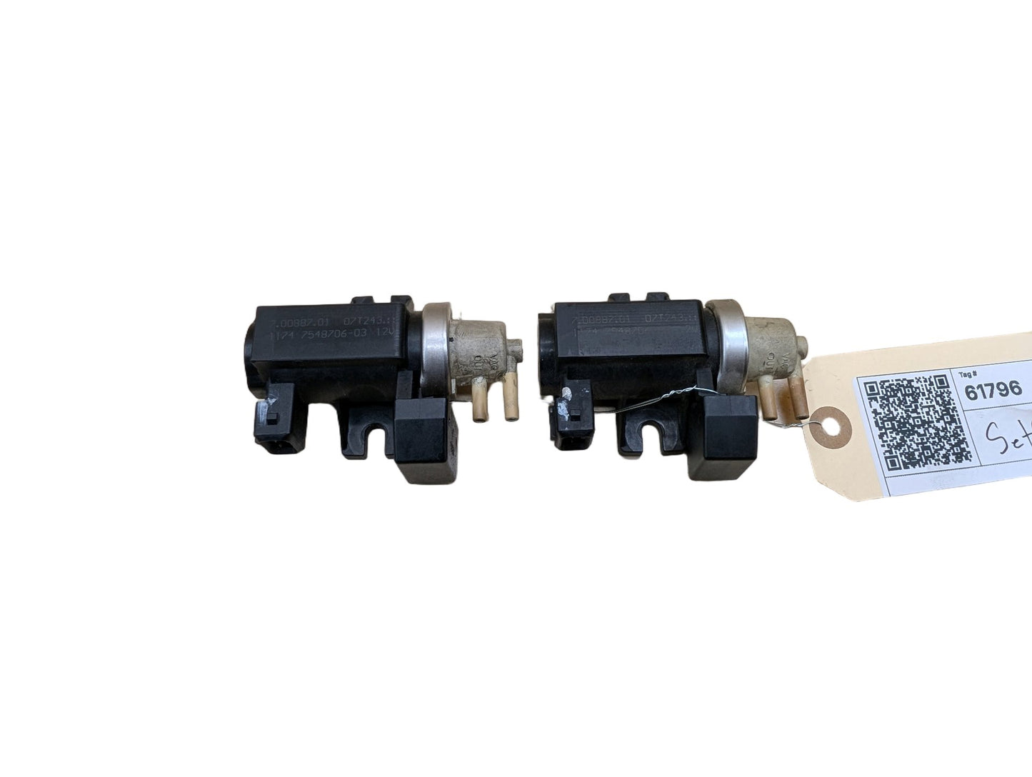 2007-2013 BMW 335i E93 Turbo Boost Pressure Solenoid Valve SET 7548706