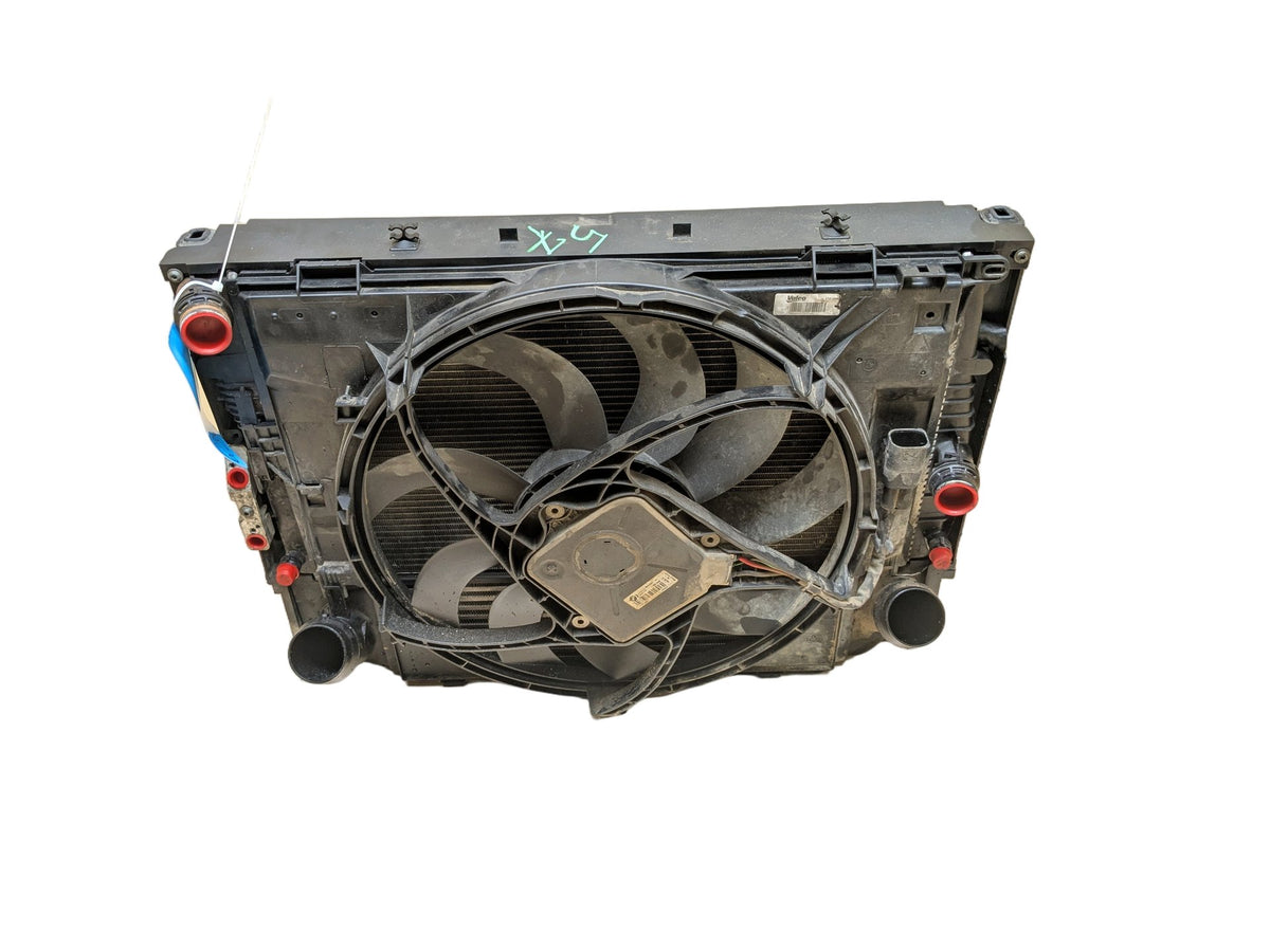BMW 335i F30 435 Radiator Cooling Condenser Fan Shroud Assembly SET N55 850w
