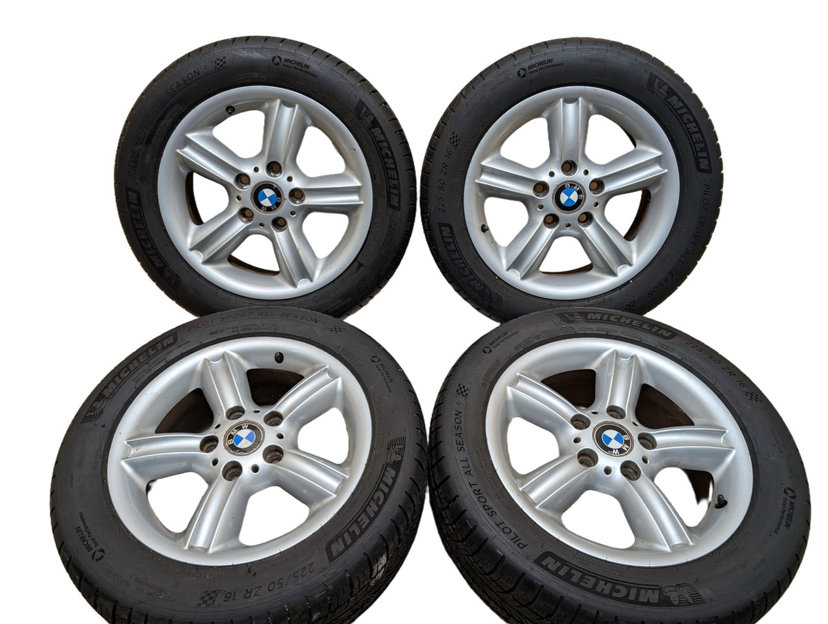 OEM BMW E36 Z3 2.8 3.0 E46 325Ci Wheels Rims 7JX16 ET:46 Star Spoke Style 55 SET