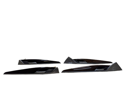 17-23 BMW M550i 540 G30 Front Rear Left Right Interior Door Panel Trims SET DUNKELBRAUN