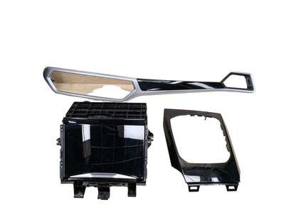 OEM BMW G20 330 Central Console Dash Wood High Gloss Interior Trim SET