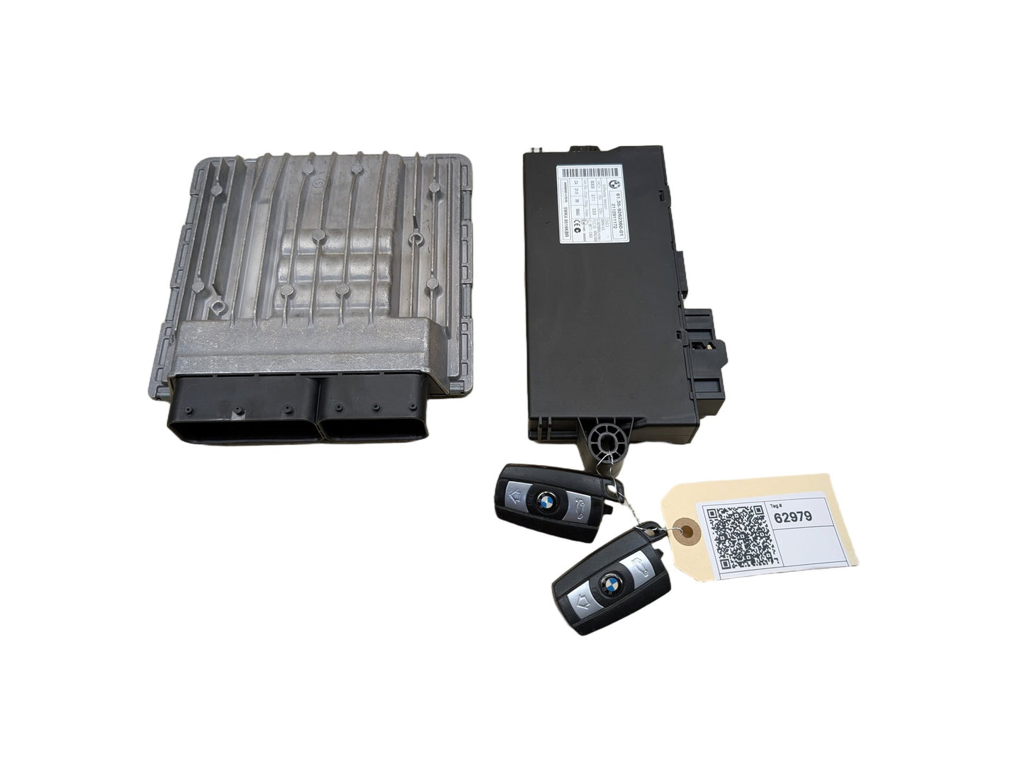 OEM BMW E82 E90 E92 E93 DME ECU CAS3 Engine N52 Control Computer Key MSV80 SET