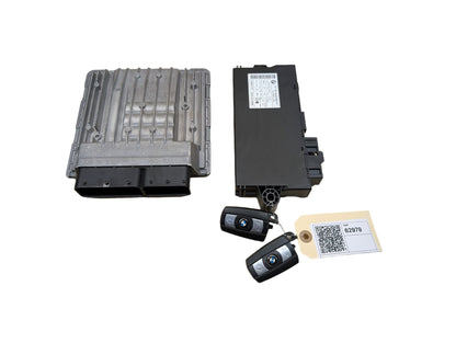 OEM BMW E82 E90 E92 E93 DME ECU CAS3 Engine N52 Control Computer Key MSV80 SET