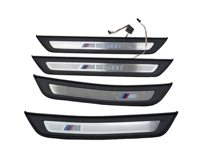 2017-2023 BMW M550i G30 Front Rear Left Right Scuff Plate Door Sill SET 8064905 OEM
