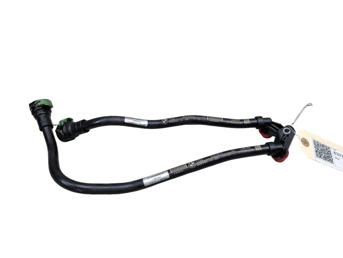 PRE-LCI OEM BMW G01 G12 G30 X3 Transmission Oil Cooler Inlet Outlet Hose B46 B58