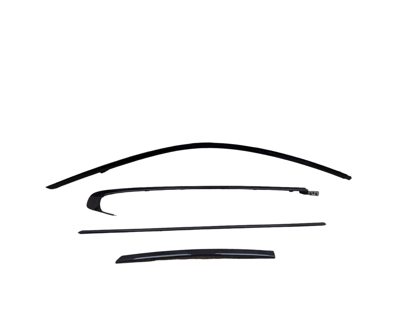 14-20 OEM BMW F32 F82 Right Passenger SHADOW GLOSS Exterior Door Molding Trims