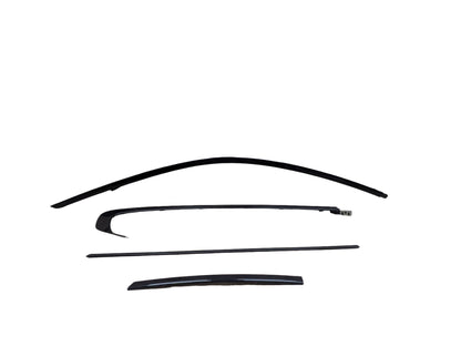 14-20 OEM BMW F32 F82 Right Passenger SHADOW GLOSS Exterior Door Molding Trims