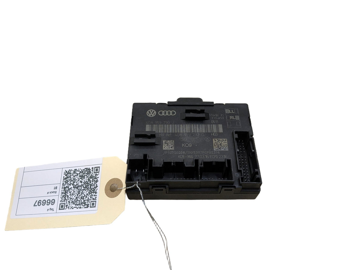 2012-2018 Audi A6 C7 Front Left Driver Door Control Module 4G8959793J OEM