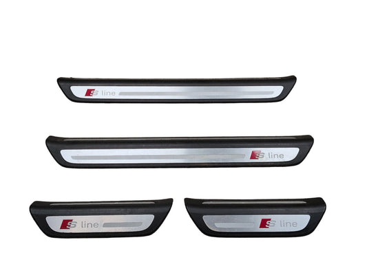 2015-2018 Audi Q3 8U Front Rear Left Right Scuff Plate Door Sill SET 8U0853376A
