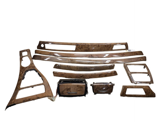 07-13 OEM BMW E99 335 Wood Burr Walnut Interior Trim Dash Panels Console SET