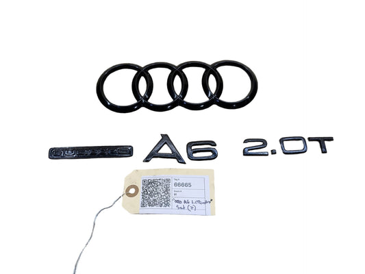 2012-2018 Audi A6 C7 Rear Emblem Badge Symbol Logo SET 4G5853742 OEM