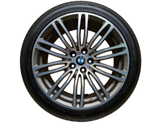 OEM BMW BMW G30 530 540 M550 Rear Wheel Rim Style 664M Silver R19x8" ET30