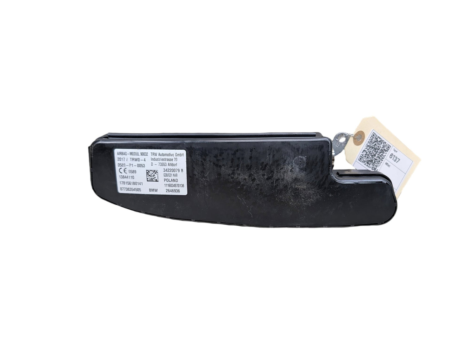 OEM BMW G30 530 540 M550 Front Left Driver Seat SRS Airbag Integrated