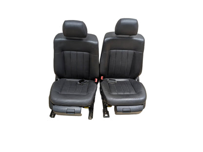 10-13 Mercedes-Benz E550 W212 Front Driver Passenger Seat Assemblys SET Black