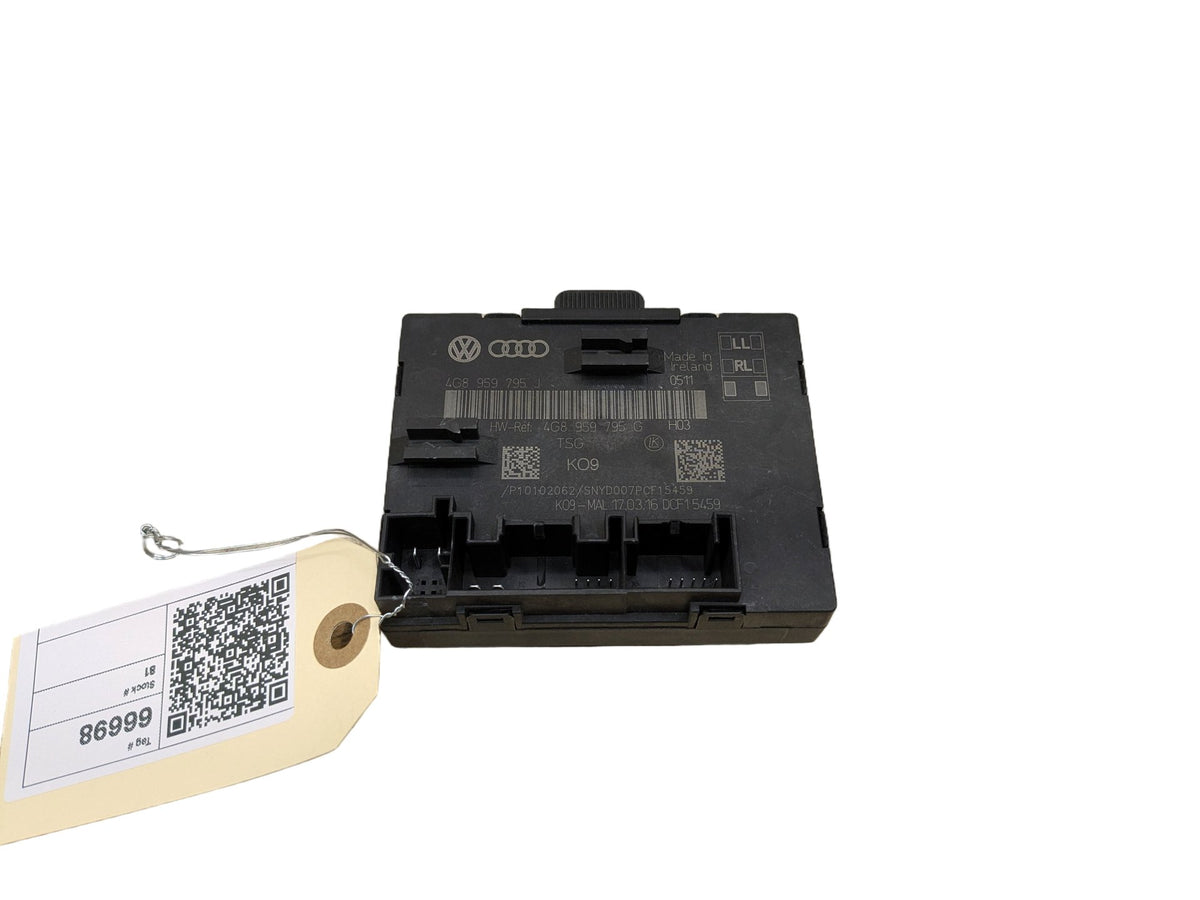 2012-2018 Audi A6 C7 Rear Left Driver Door Control Module 4G8959795J OEM