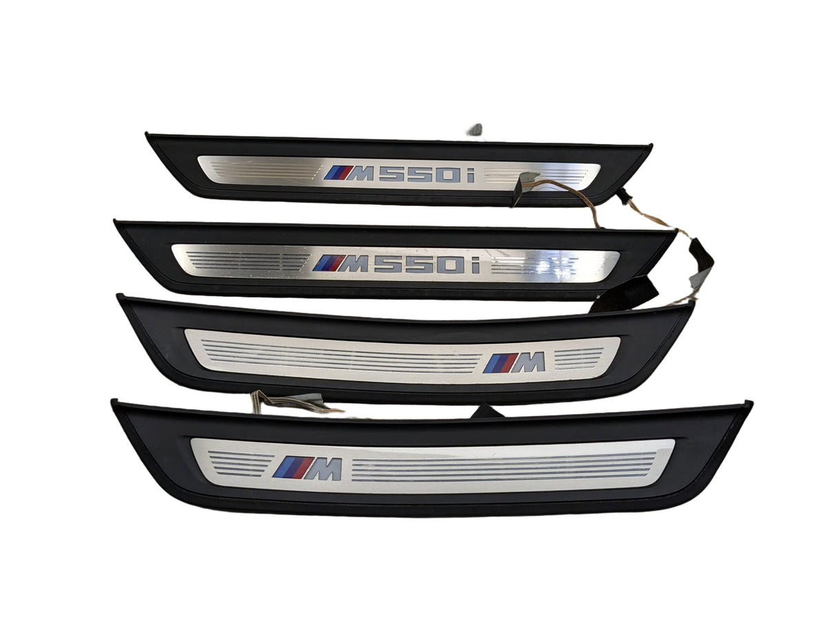 2018-2023 BMW M550i G30 Scuff Plate Door Sill SET 8072378 OEM