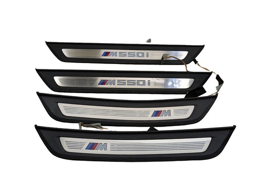 2018-2023 BMW M550i G30 Scuff Plate Door Sill SET 8072378 OEM