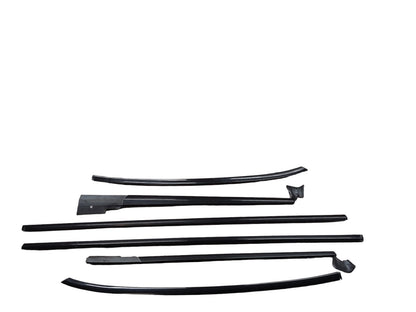 2004-2010 BMW M6 E64 Front Rear Left Right Door Gloss Shadow Line Trim Moldings SET 7905425 OEM