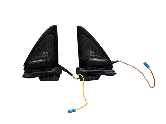 BMW F32 Front Left Right Door Triangle Corner Speaker Assemblys Harman SET