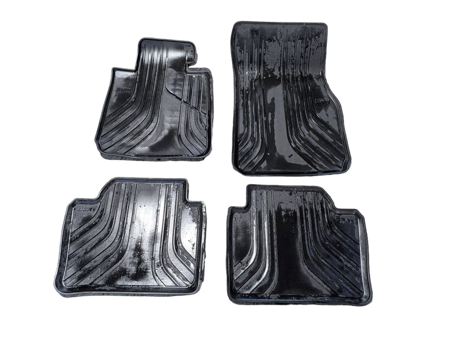 12-18 OEM BMW F30 F80 Front Rear Left Right All Weather Carpet Floor Mats SET