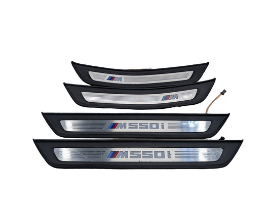 2017-2023 BMW M550i xDrive G30 Front Rear Left Right Scuff Plate Door Sill SET 8064905 OEM