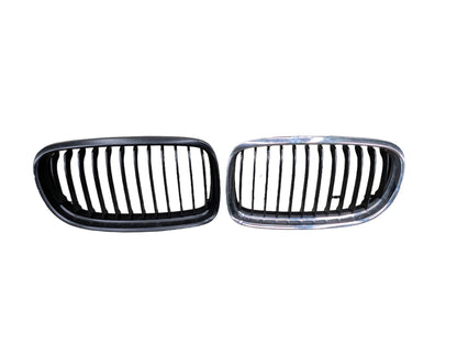 2006-2011 BMW 328i E90 Front Left Right Upper Bumper Cover Kidney Grilles SET 7201967