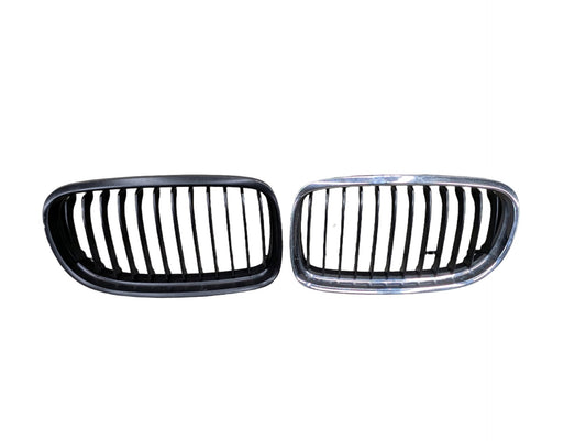 2006-2011 BMW 328i E90 Front Left Right Upper Bumper Cover Kidney Grilles SET 7201967