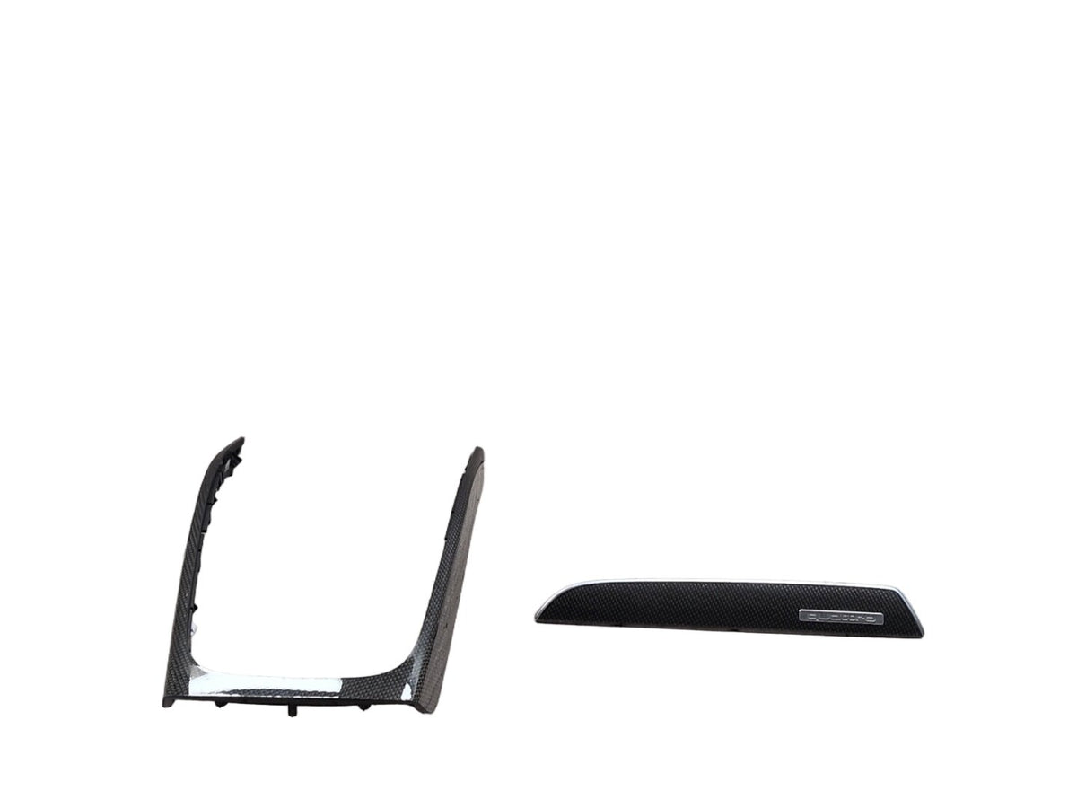 OEM Audi S4 Dashboard Center Console Shift Panel Interior Trim CARBON FIBER SET