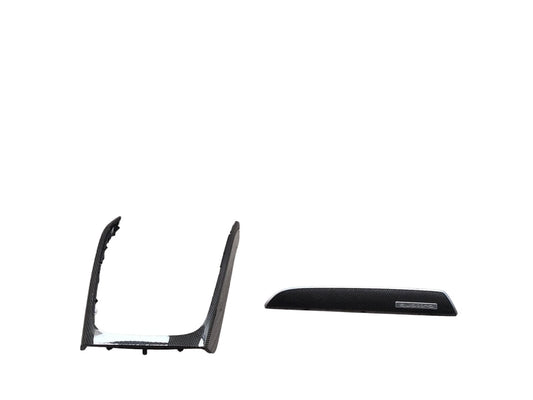 OEM Audi S4 Dashboard Center Console Shift Panel Interior Trim CARBON FIBER SET