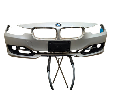 2012-2018 BMW 328i F30 Front Bumper Cover w/ lower Grilles White A96