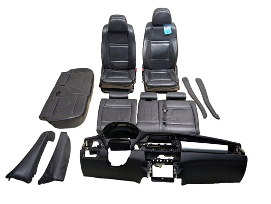 07-13 OEM BMW E70 X5 Complete Seats Door Panels Dashboard Black NAPPA LEATHER